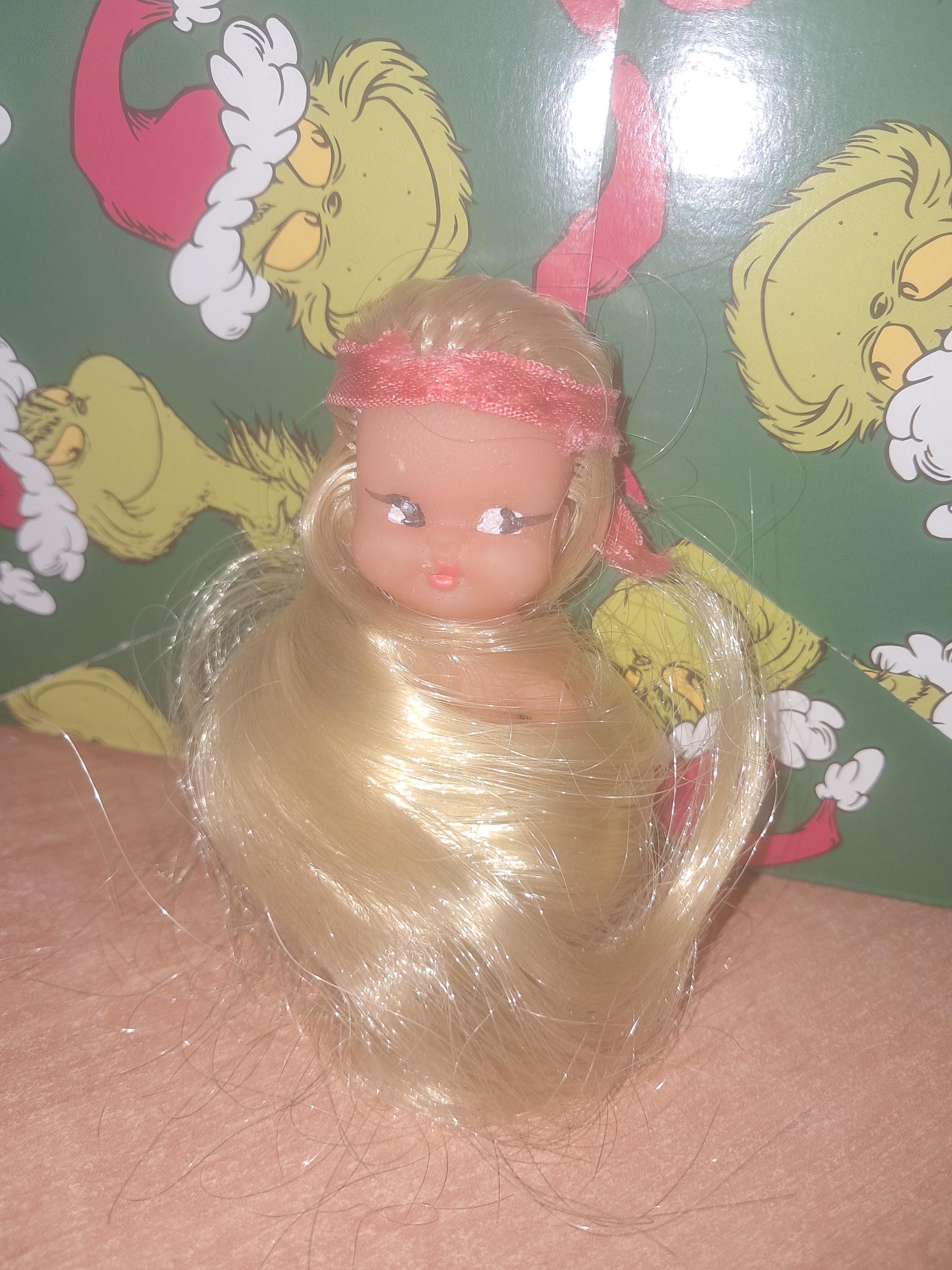 Vintage Rubber Doll Super Long Hair Blonde Tiny Sassy Pin up Vintage Rubber Doll Super Long Hair Blonde Tiny Sassy Pin up