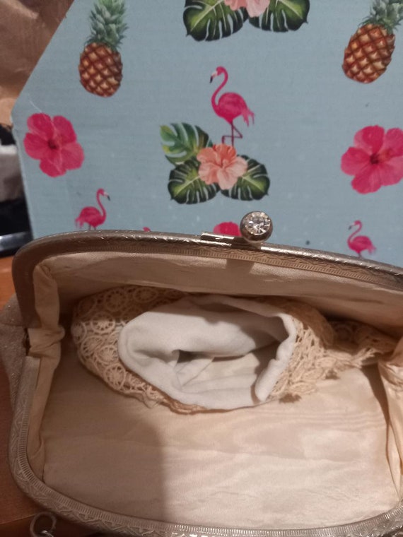 Vintage antique  Beaded Evening Bag Purse Sequin … - image 7