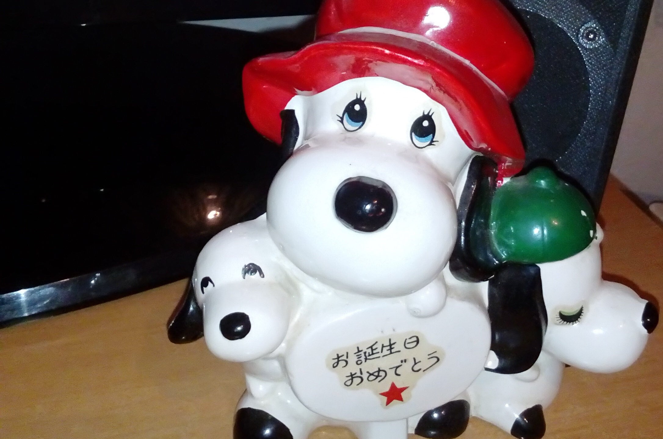 Vintage Ceramic Snoopy Dog Piggy Bank Coin Bank Money Box Japan  display picture 1