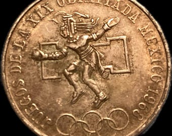 Moneda olímpica de plata de peso mexicano de 1968, 72%