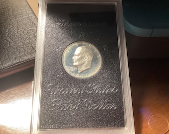 Moneda de prueba de un dólar Eisenhower de 1971 sin circular
