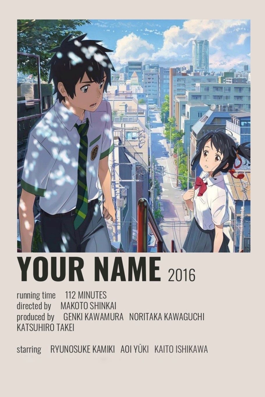 Anime Poster Cards - Etsy