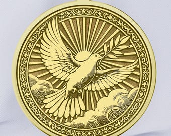 14K Gold Peace Dove Necklace – Symbol of Freedom & Hope – Sterling Silver Option
