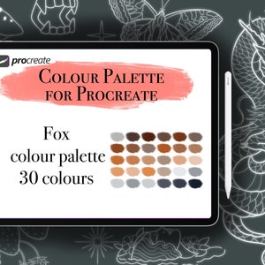 Colour Palette for Procreate - Fox