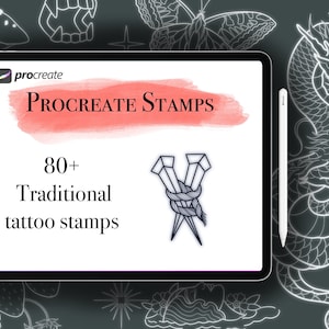 80+ Traditional stamps for procreate