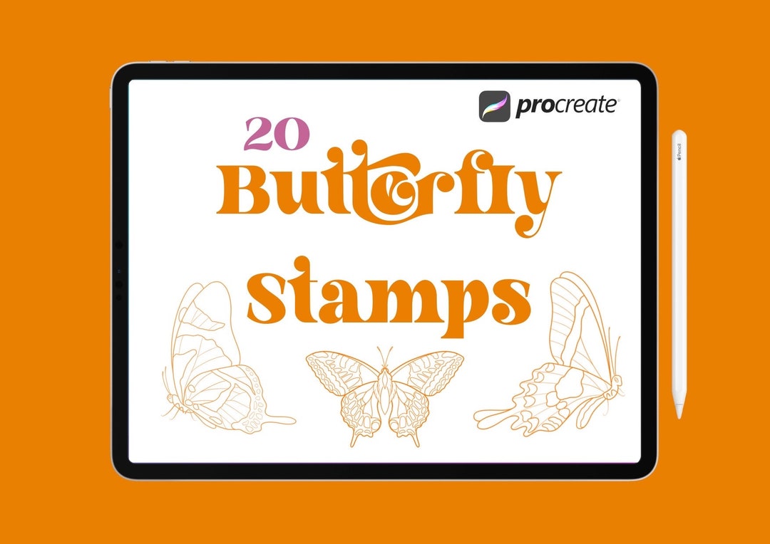 Butterfly Stamps for Procreate Etsy Australia