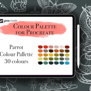 Colour Palette for Procreate - Parrot