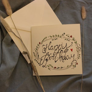 Klappkarte I Glückwunschkarte I Geburtstag I Handgemacht I Happy Birthday