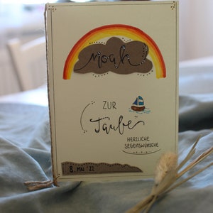 Karte zur Taufe I Klappkarte I Segenswünsche zur Taufe I Personalisiert I Handgemacht