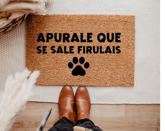 Firulais Doormat, Funny Doormat, Housewarming Gift, Birthday Gift, Welcome Mat, Spanish Doormat, Spanglish, Dog Doormat, Tapete En Espanol