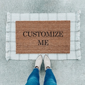 Custom Doormat, Wedding Gift Doormat, Housewarming Gift, Custom Doormat, Closing Gift, Welcome Mat, Customizable