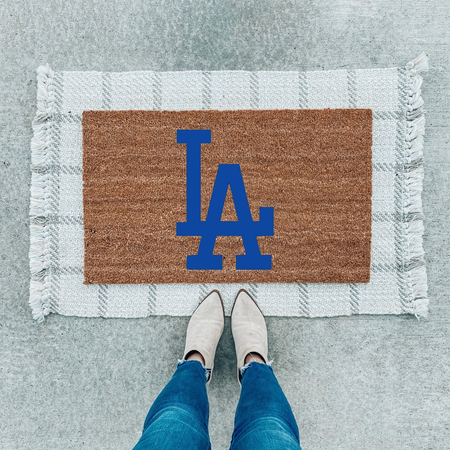 Dodger Rug Dodgers Doormat, Housewarming Gift, Birthday Gift, Welcome Mat ...