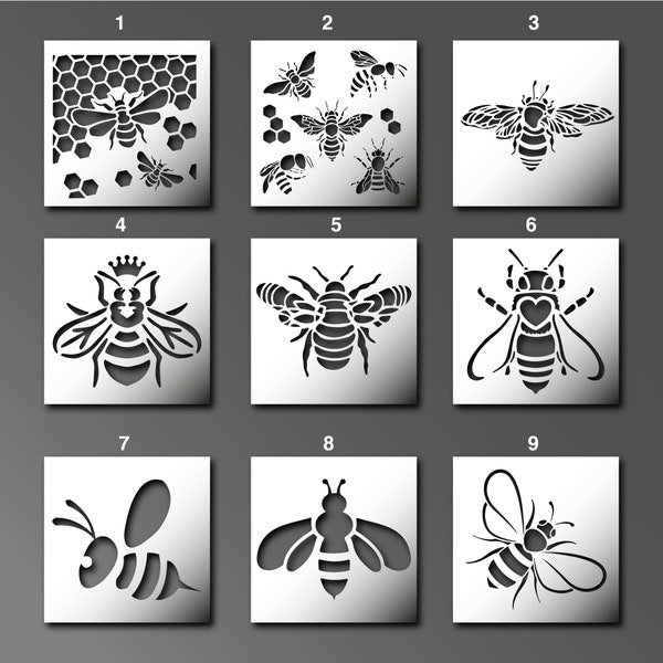 Bee Stencils for Walls - Etsy