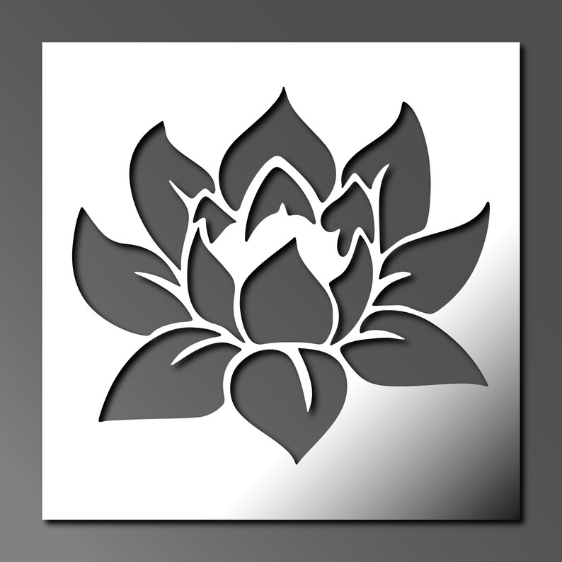 Lotus Flower Stencils Reusable Stencils for Wall Art Home - Etsy
