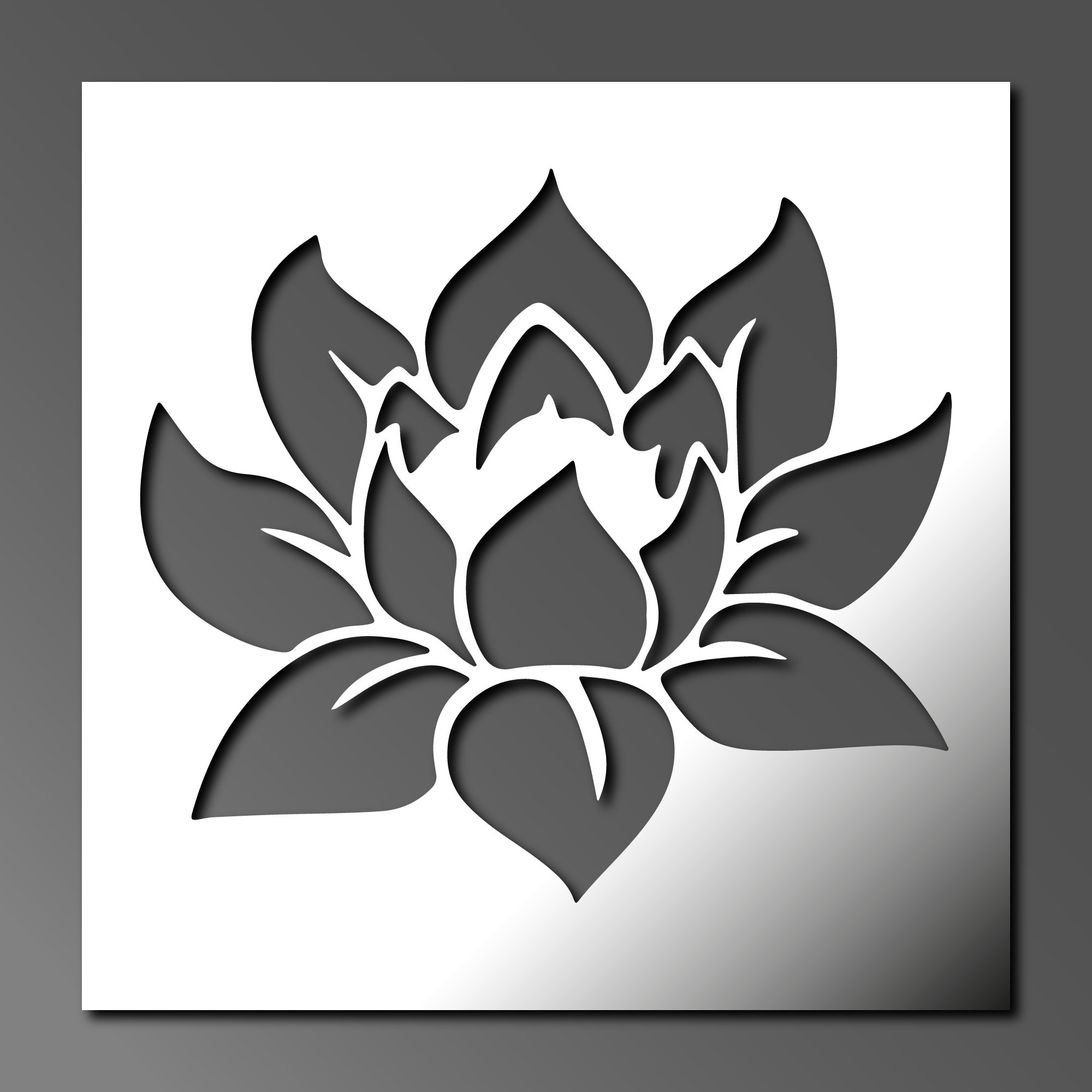 Lotus Flower Stencils Reusable Stencils for Wall Art Home Etsy