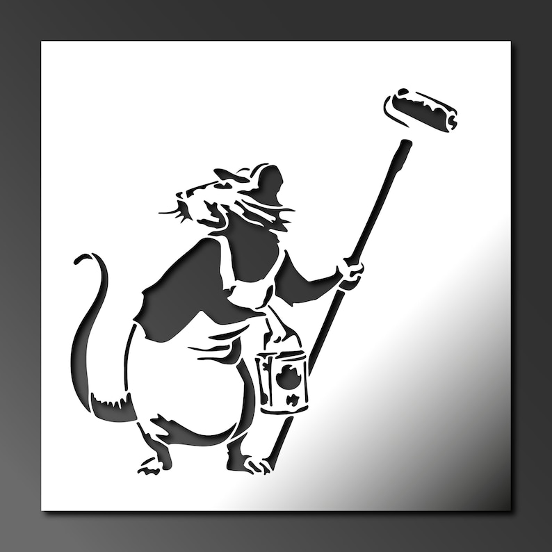 Banksy Rat Stencils Reusable Stencils for Wall Art Home Etsy