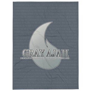 Gray Ajah Throw Blanket