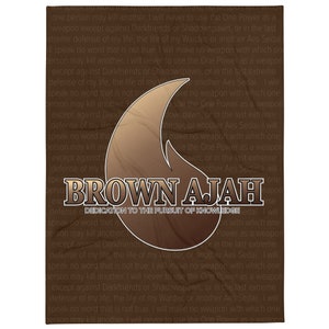 Brown Ajah Throw Blanket