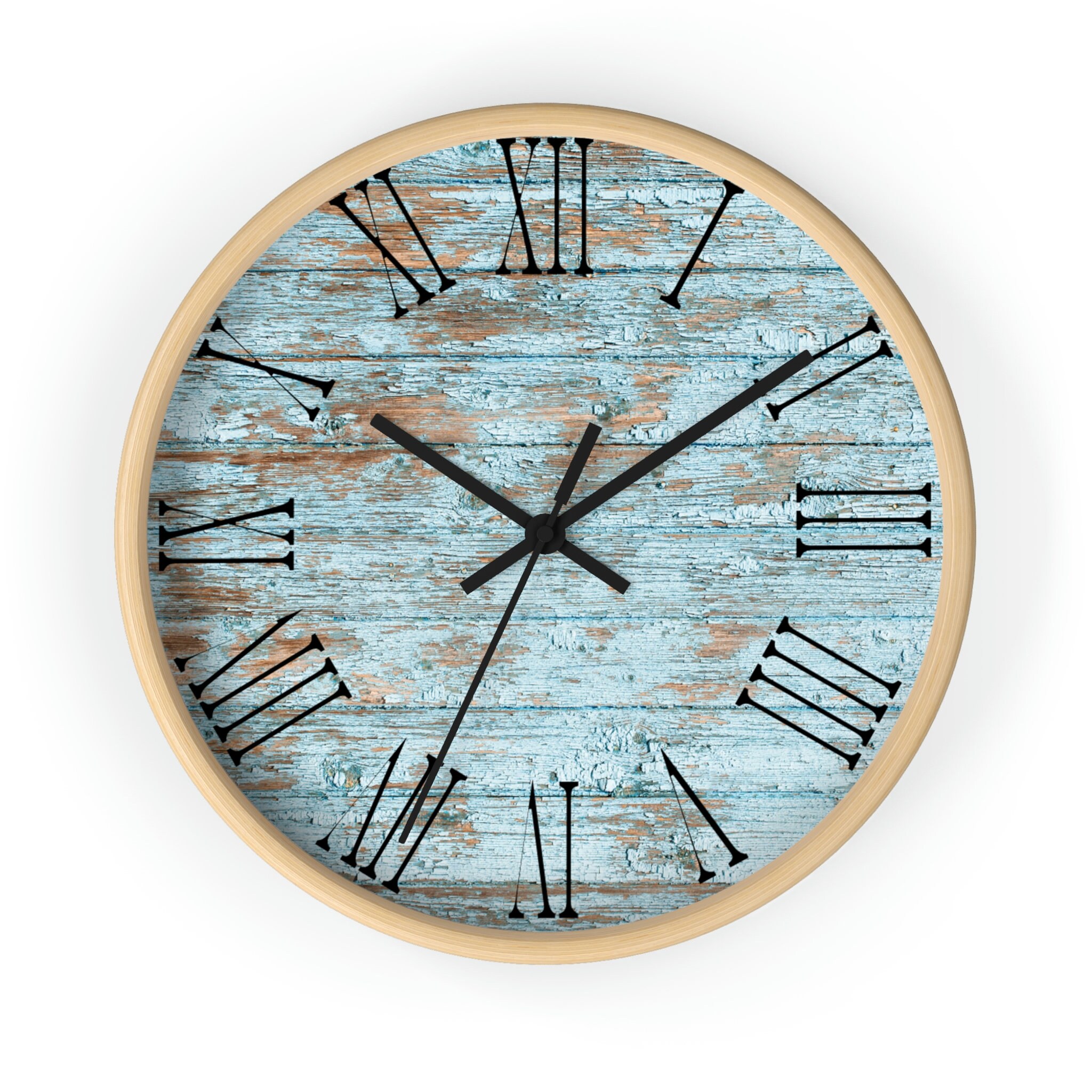 Rustic Wall Clock, Farmhouse Clock, Wooden Clock, Housewarming Gift ...