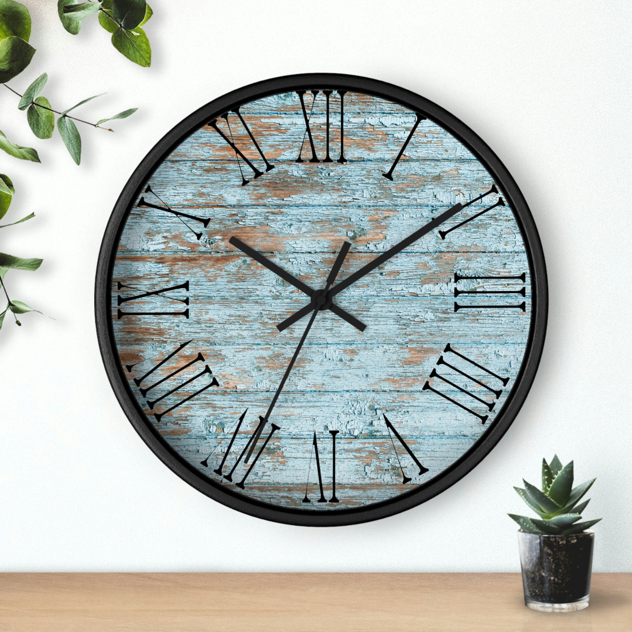 Rustic Wall Clock, Farmhouse Clock, Wooden Clock, Housewarming Gift ...