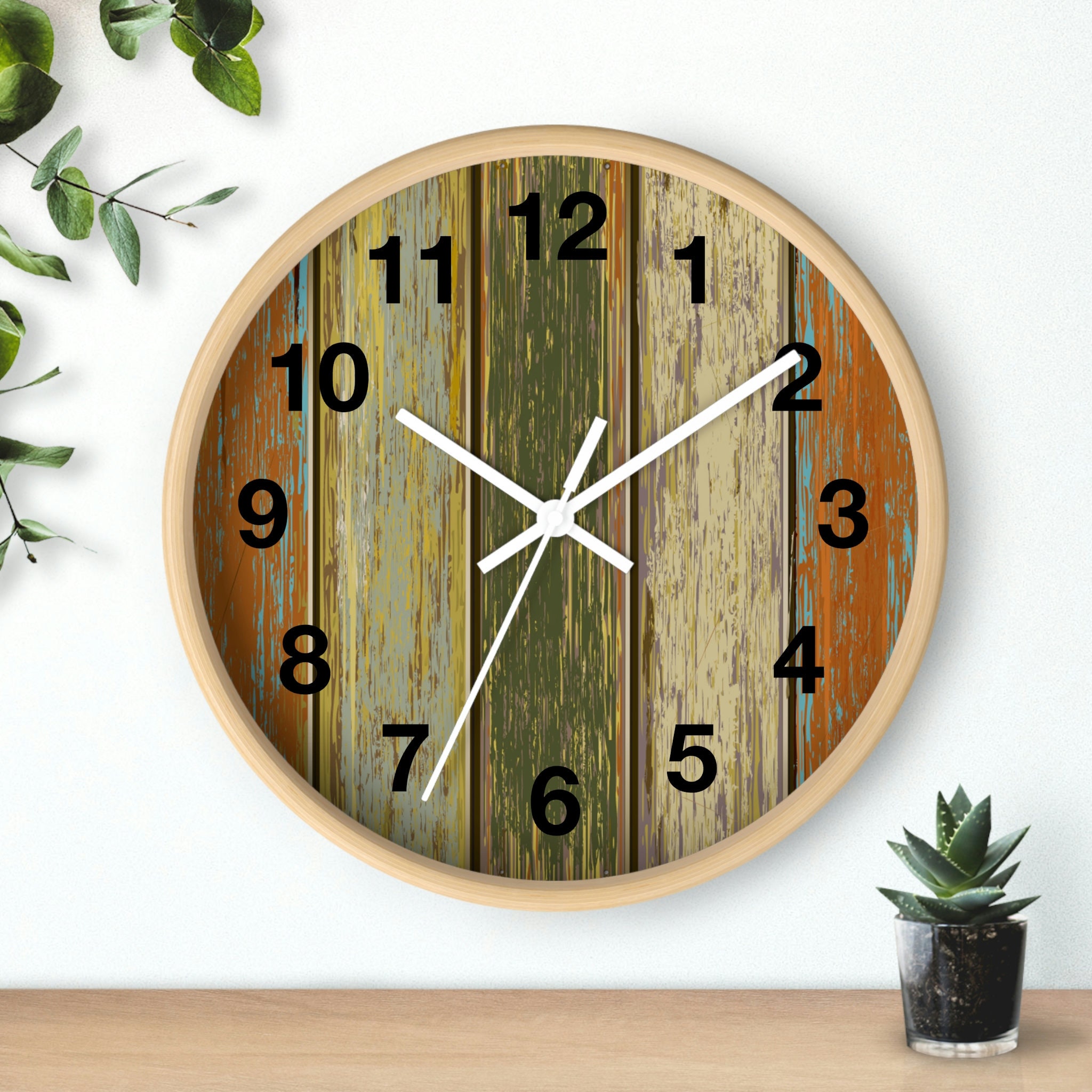 Rustic Wall Clock, Barn Clock, Farmhouse Clock, Rustic Home Decor ...