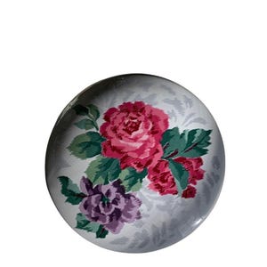 Otagiri Miniature Trinket Box,Victorian Rose,Porcelain,by Kimiko Ikedo,Japan
