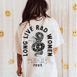 Long Live Rad Women Comfort Colors Tee: Feminist Graphic Top