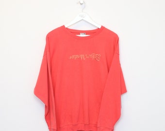 Vintage Down Under Sweatshirt in rot. Passt am besten M