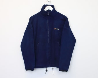 Vintage Berghaus-fleece in blauw. Past het beste bij M