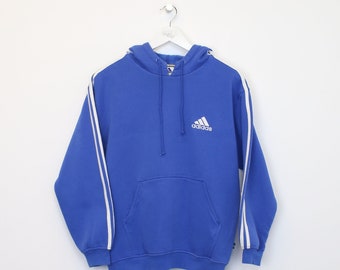 Vintage Adidas hoodie in blue. Best fits S