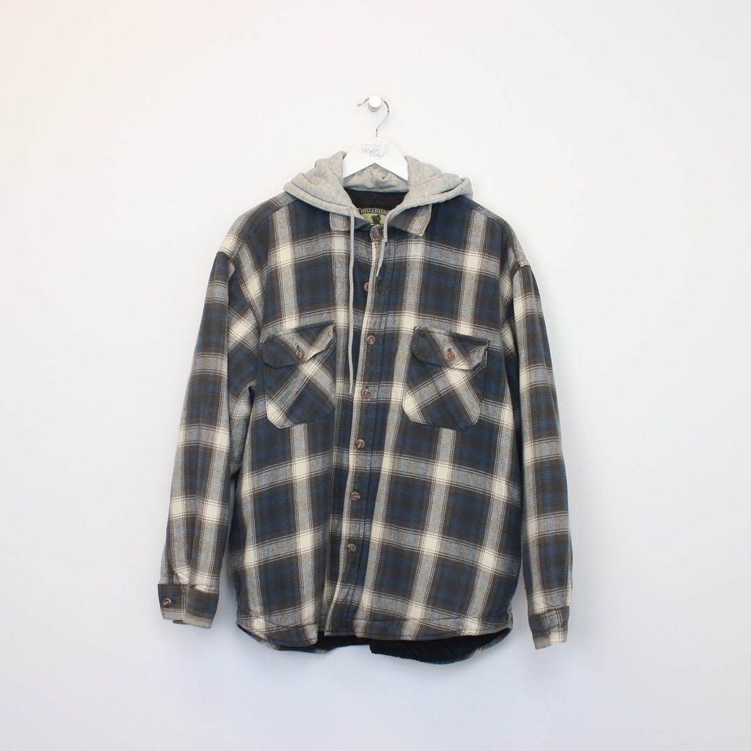 Vintage Field and Stream Flannel Jacket in Brown. Best Fit L Etsy