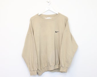 beige nike crewneck vintage