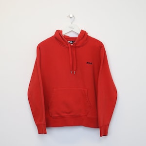 Fila luciana navy clearance & red crop hoodie