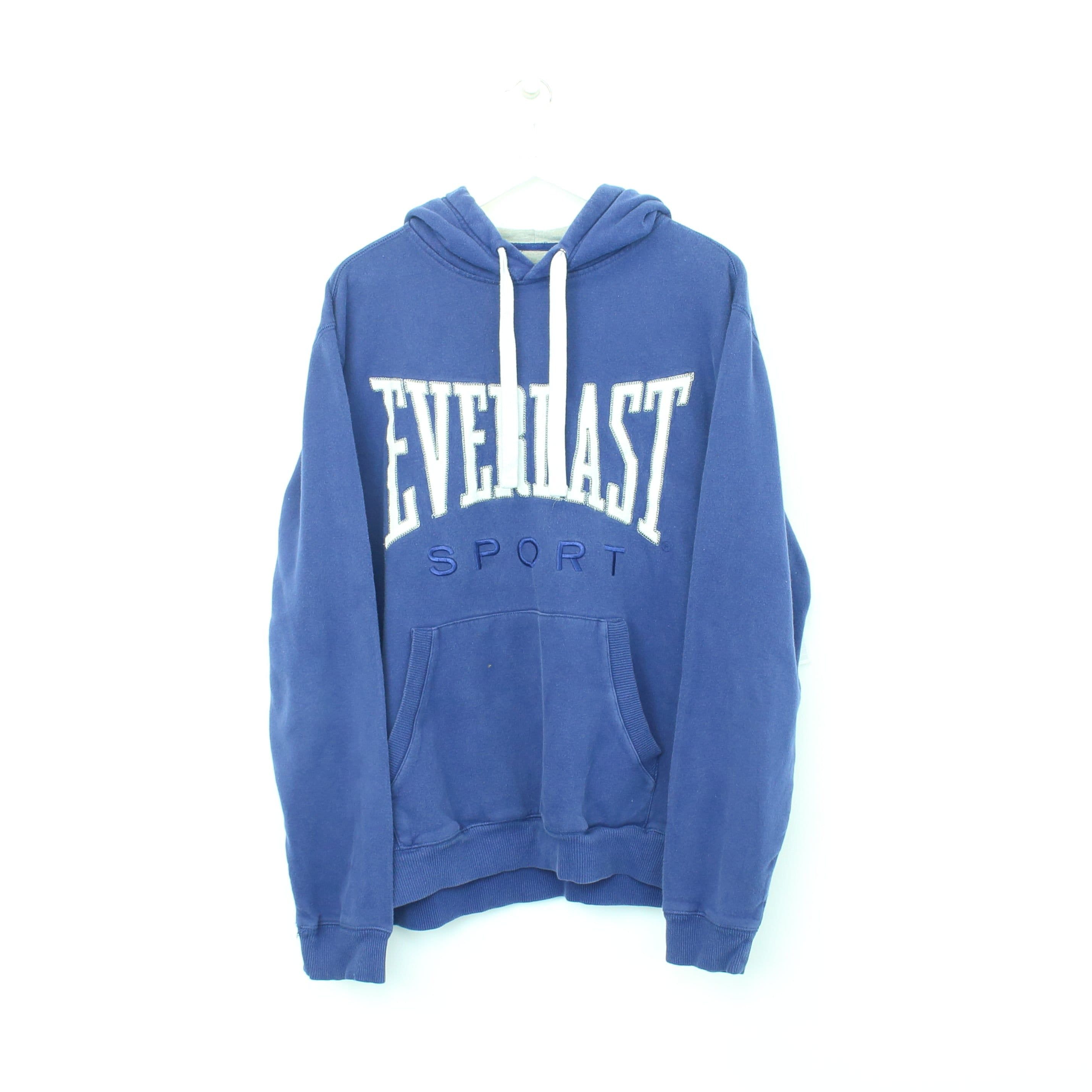 Vintage Everlast Sport Hoodie in Blue. Best Fit XL 