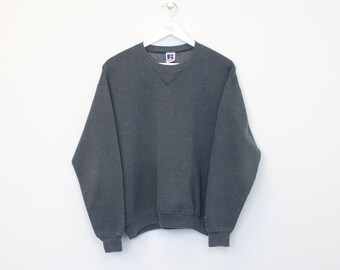 Vintage Russell Athletic Sweatshirt in Grau. Passt am besten zu M