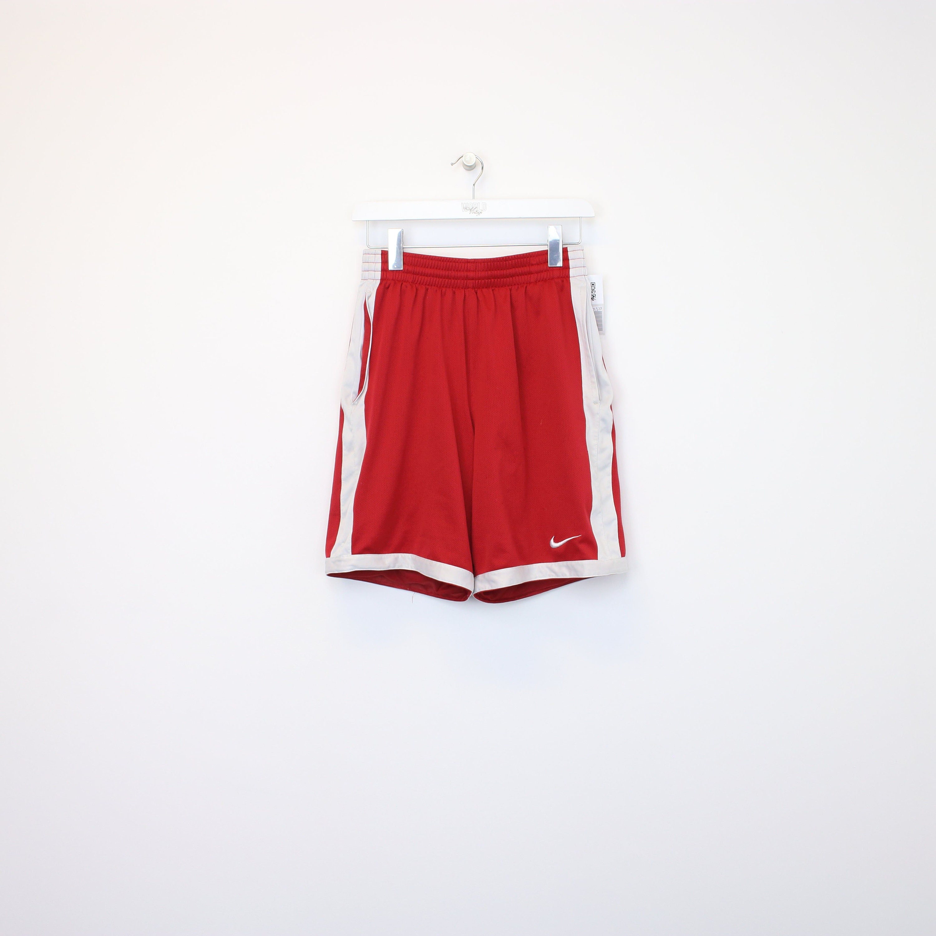Rare Nike Basketball Dazzle Shorts Silky Shiny Red W… - Gem