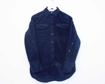 Vintage Vivinikd corduroy shirt in navy. Best fits L