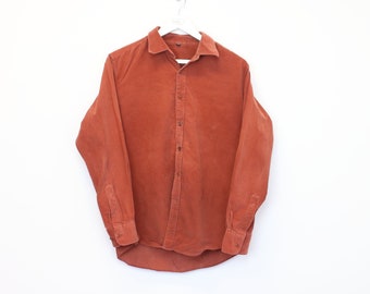 Vintage Unbranded chord shirt in red. Best fits M