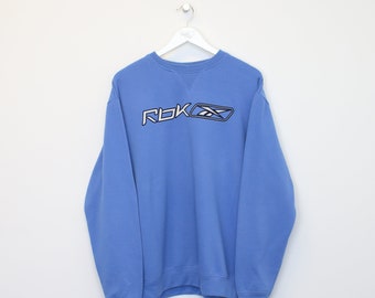 Vintage Reebok Sweatshirt in Blau. Passt am besten zu L