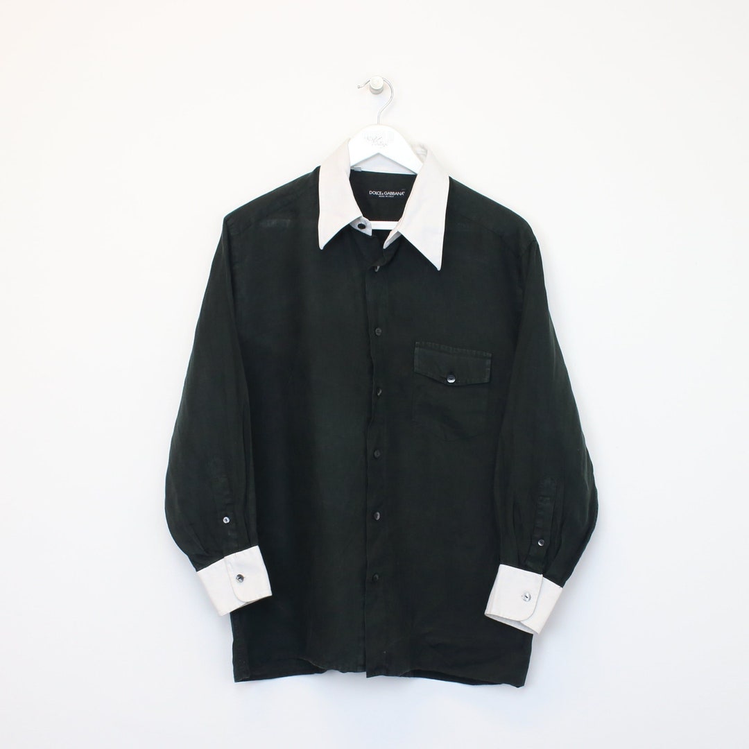 Vintage Dolce & Gabbana Shirt in Black and White. Best Fits M - Etsy