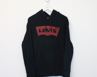 Vintage Levi's Kapuzenpullover in Schwarz. Passt am besten zu L