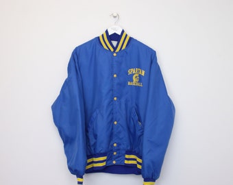 Vintage Holloway varsity jacket in blue. Best fits XL