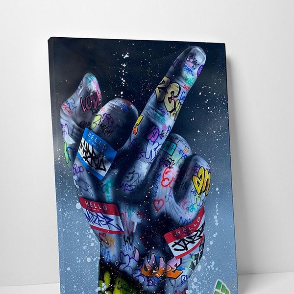 Graffiti Wall Art - Etsy UK