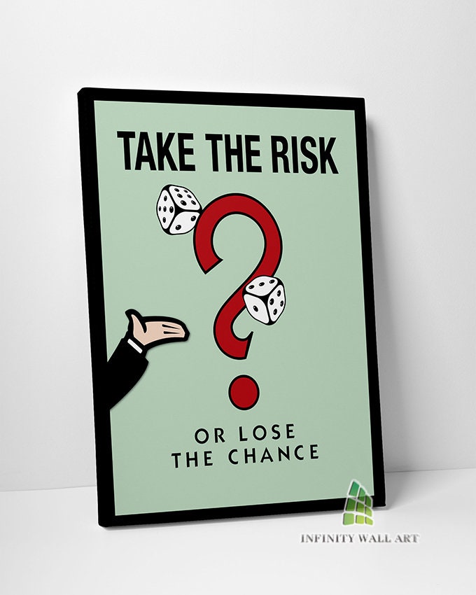 Monopoly Motivational Inspirational Quote Canvas Art Wall Art Etsy UK