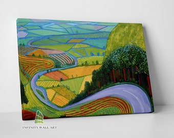 Garrowby Hill David Hockney Canvas Art Wall Art Decor Abstract Pop Art Print Picture -C487