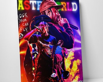 Travis Scott Astroworld - Canvas Print Wall Art Decor Print Picture Music Canvas Ready to Hang -C512