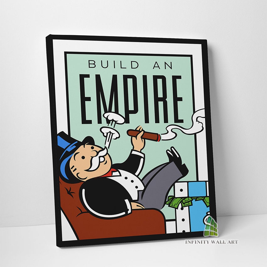 Monopoly Motivational Inspirational Quote Canvas Art Wall Art Etsy UK