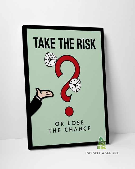 Monopoly Motivational Inspirational Quote Canvas Art Wall Art Etsy