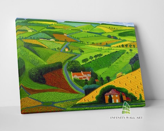 The Wolds David Hockney Canvas Art Wall Art Decor Abstract Pop Art Print Picture -D889