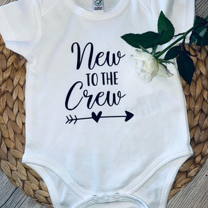 Baby body baby body new to the crew birth gift personalized short-sleeved long-sleeved boys girls